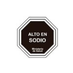 Sellos Minsales para alimentos ''ALTO EN'' 15 mm - Una salida (Sodio, Calorías, Azucares, Grasas) - Imagen 4